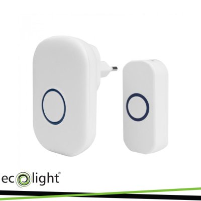 CAMPANELLO CON SPINA WIRELESS  BIM-01 BIANCO