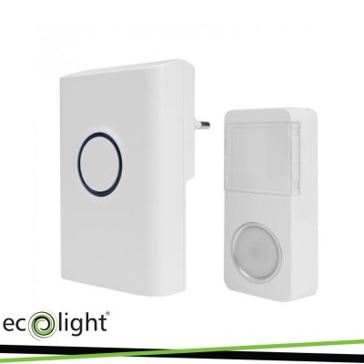 CAMPANELLO CON SPINA WIRELESS  BIM-02 BIANCO