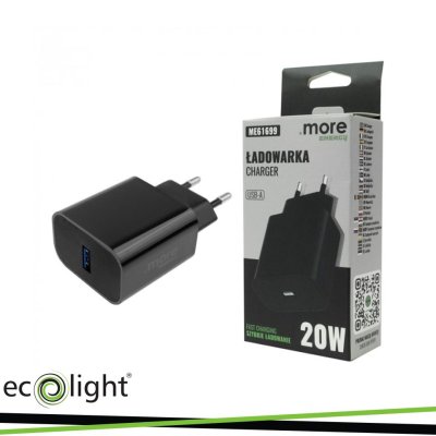 CARICABATTERIE USB DA 20W NERO