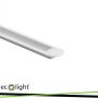 PROFILO DA INCASSO P02 BIANCO + COVER TRASPARENTE 2MT