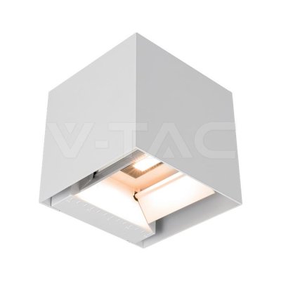 9W LED SOLAR WALL LIGHT - BATTERY 3.7V  3IN1 WHITE BODY IP65