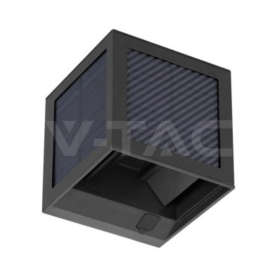 9W LED SOLAR WALL LIGHT - BATTERY 3.7V COLORCODE: 3IN1 BLACK