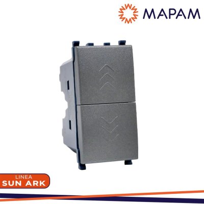 DOPPIO PULSANTE 10A-250V SUN GRIGIO