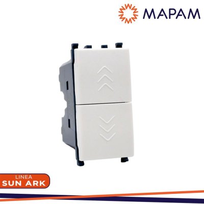DOPPIO PULSANTE 10A-250V SUN BIANCO