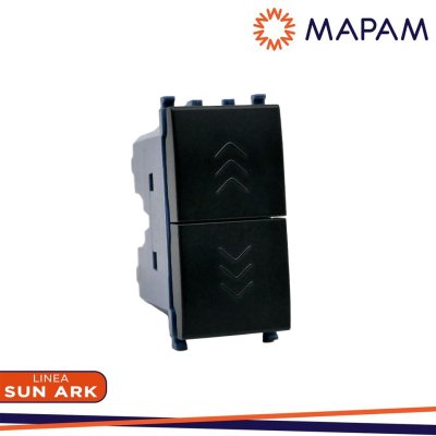 DOPPIO PULSANTE 10A-250V SUN NERO DOPPIO PULSANTE 10A-250V SUN NERO
