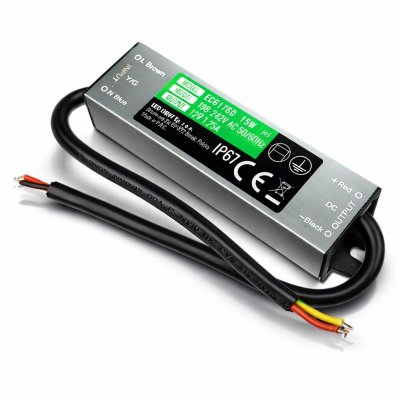 ALIMENTATORE LED ERMETICO DA 15W 12V 1,25A IP67