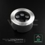 6W LED UNDERGROUND LIGHT COLORCODE: 4000K SILVER BODY IP67