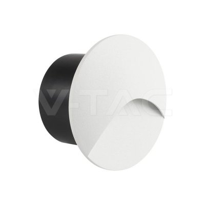 3W LED STEP LIGHT COLORCODE:3000K ALUMINUM WHITE BODY RD IP6