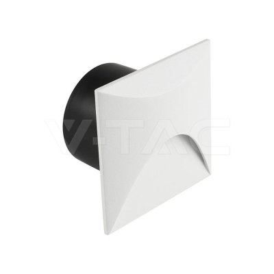 3W LED STEP LIGHT COLORCODE:3000K ALUMINUM WHITE BODY SQ IP6