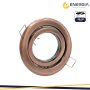 FARETTO INCASSO GU10 RAME OPACO ORIENTABILE FORO DA 80-90MM