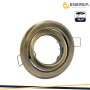FARETTO INCASSO GU10 OTTONE OPACO ORIENTABILE FORO 80-90MM