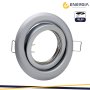 FARETTO INCASSO GU10 CROMO OPACO ORIENTABILE FORO DA 80-90MM