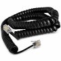 PROLUNGA TELEFONICA A SPIRALE  NERA 2MT 4P4C RJ11