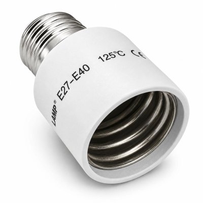 ADATTATORE PORTALAMPADA DA E27 A E40