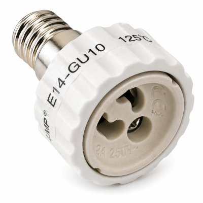 ADATTATORE PORTALAMPADA DA E14 A GU10