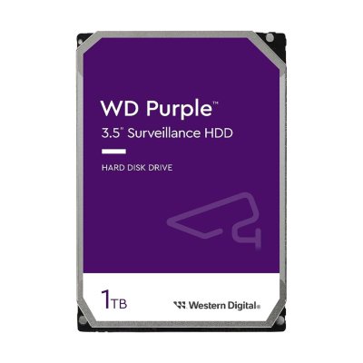 HD WD SATA3 1TB 3.5" PURPLE INTELLIPOWER 64MB CACHE 24X7