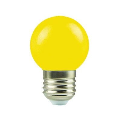 LAMPADINA LED G45 1,8W E27 GIALLA 175-265V