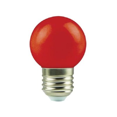 LAMPADINA LED G45 1,8W E27 ROSSA 175-265V