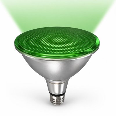 LAMPADA PAR38 IP65 15W E27 VERDE 170-240V CORPO ALLUMINIO