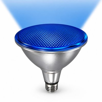 LAMPADA PAR38 IP65 15W E27 BLU 170X240V CORPO ALLUMINIO