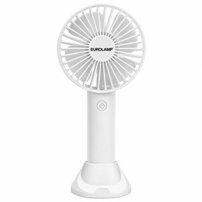 VENTILATORE PORTATILE USB CON  BASETTA D.10 BIANCO