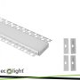 PROFILO ANODIZZATO SUPER LARGO A INCASSO 2MT + OPAL