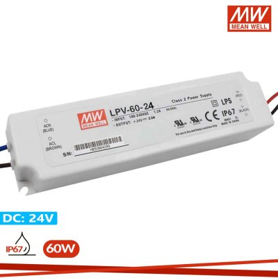 ALIMENTATORE MEANWELL 60W 24V  IP67
