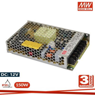 ALIMENTATORE MEANWELL 12V 150W IP20