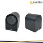 PORTAFARETTO DA MURO GU10 ALLUMINIO IP54 QUADRATO NERO