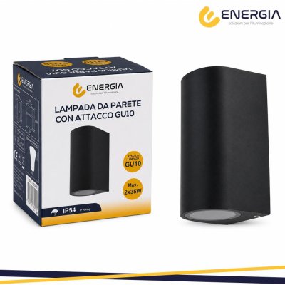 PORTAFARETTO DA MURO 2XGU10 ALLUMINIO IP54 RETTANG. GRIGIO PORTAFARETTO DA MURO 2XGU10 ALLUMINIO IP54 RETTANG. GRIGIO