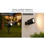 PICCHETTO/LAMPADA 2IN1 DA GIARDINO GU10, IP55, NERO
