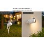 PICCHETTO/LAMPADA 2IN1 DA GIARDINO GU10, IP55,BIANCO