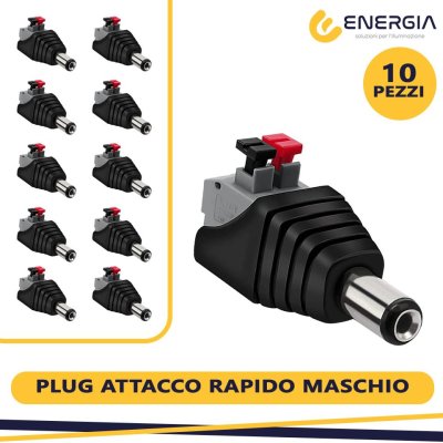 PLUG DC RAPIDO MASCHIO, BLISTER 10PZ