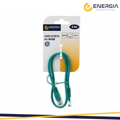 PATCH CAT5E UTP DA 0,50M VERDE
