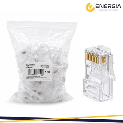 8P8C,CAT6,UTP(PASSING PLUG )   100PZ POLYBAG+LABEL