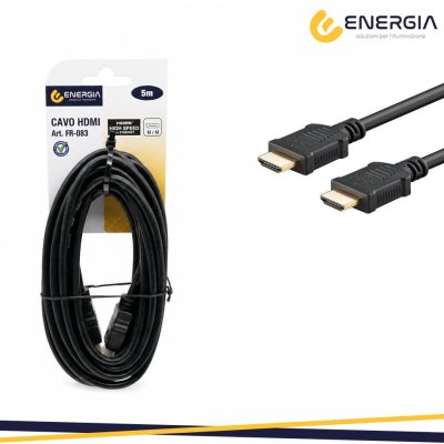 CAVO HDMI 5M TYPE A/ TYPE A NERO