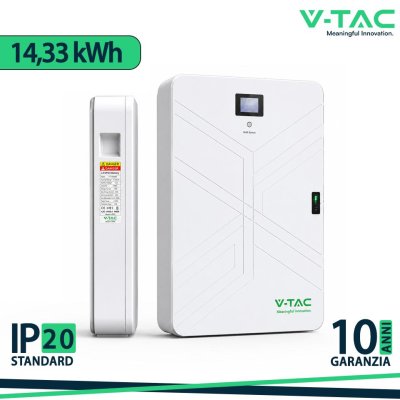 14.33KWH ULTRA THIN WALL MOUNTED LITHIUM BATTERY-8000 CYCLES