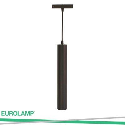 BINARIO LED LINEARE SINGOLO 2  LINEE 10W 4000K 55X300 NERO