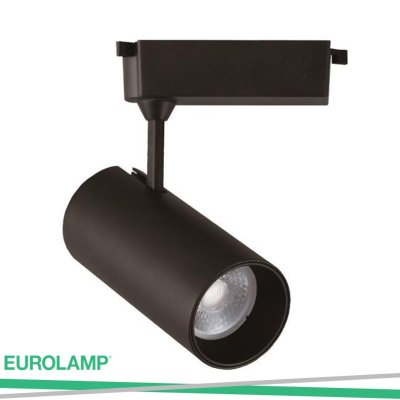 BINARIO LED SINGOLO 2 LINEE 203000K 70X160 NERO