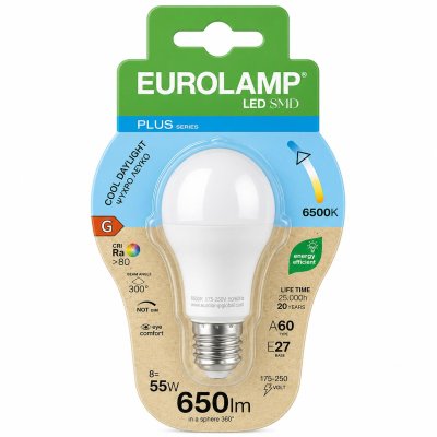 LAMPADINA LED A60 8W 650LM E27 6500K 175-250V BLISTER
