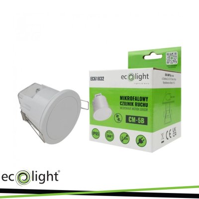 SENSORE DI MOVIMENTO A MICROONDE IP65 MAX 2000W 2-6MT