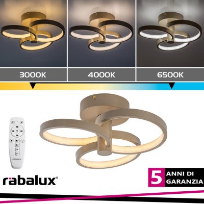 ISIDORA CEIL 32W 3000-6500K D.31 COLORE GRIGIO-BEIGE ISIDORA CEIL 32W 3000-6500K D.31 COLORE GRIGIO-BEIGE