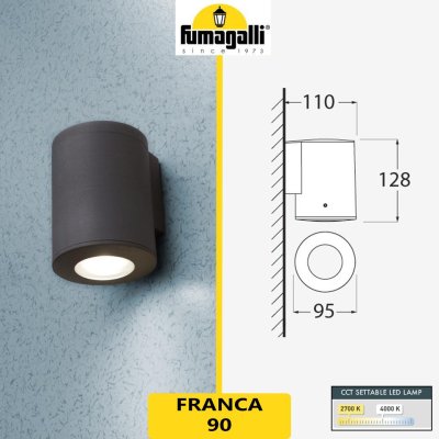 FRANCA 90 1L WALL NERO
