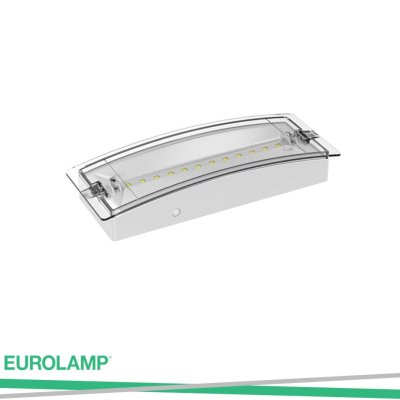 LAMPADA EMERGENZA 3W IP65 6500K CON 4 PITTOGRAMMI INCLUSI