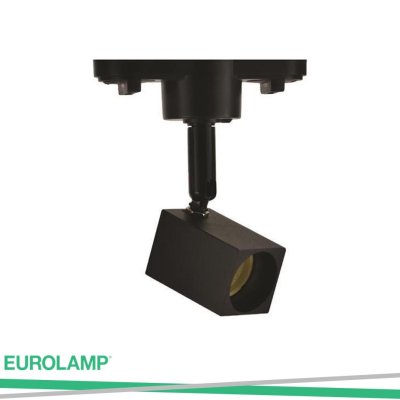 TRACK LIGHT 2 LINE GU10 QUADRATO BRACKET 4CM NERO TRACK LIGHT 2 LINE GU10 QUADRATO BRACKET 4CM NERO