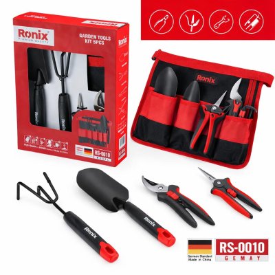 KIT DI 5 ATTREZZI DA GIARDINO