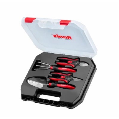 KIT DI 4 ATTREZZI DA GIARDINO