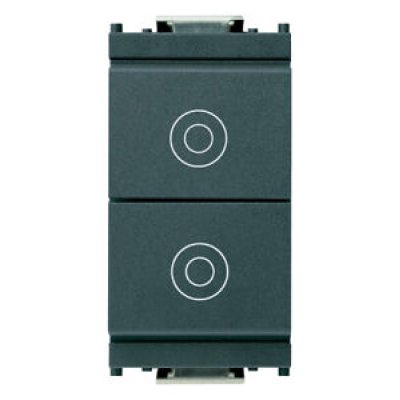 16121 2 PULSANTI 1P GRIGIO IDEA VIMAR